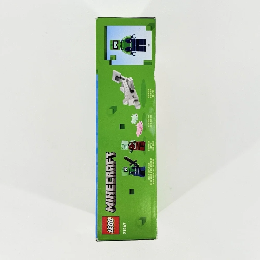 LEGO Minecraft The Axolotl House 21247 Retired New Sealed Damaged Box 242 Pcs